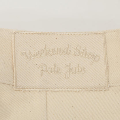 Pale Jute ペールジュート ベージュ ベーシックワイドテーパーデニムパンツ ボトムス