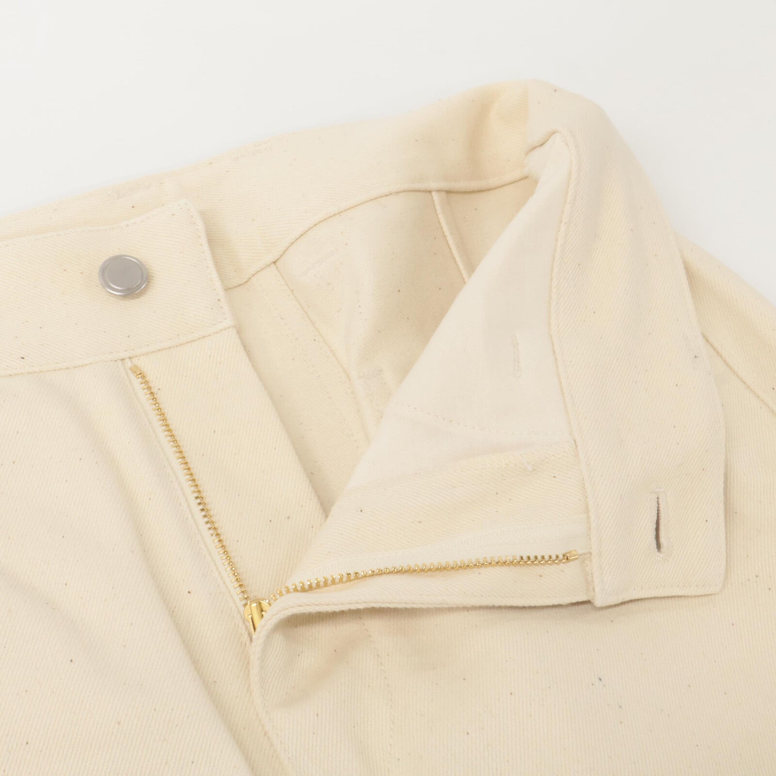 Pale Jute ペールジュート ベージュ ベーシックワイドテーパーデニムパンツ ボトムス