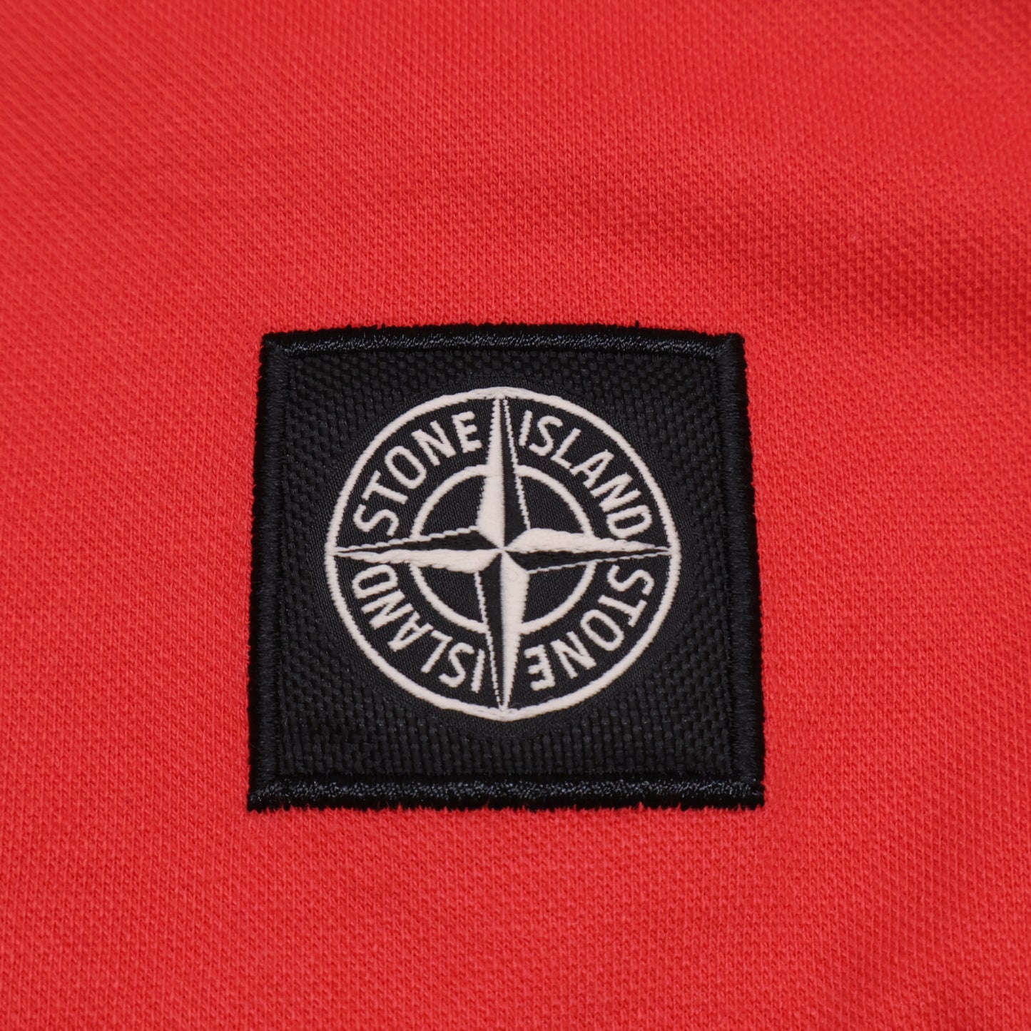 STONE ISLAND 石岛 鹿皮绒 修身方领标志短袖Polo衫 上衣