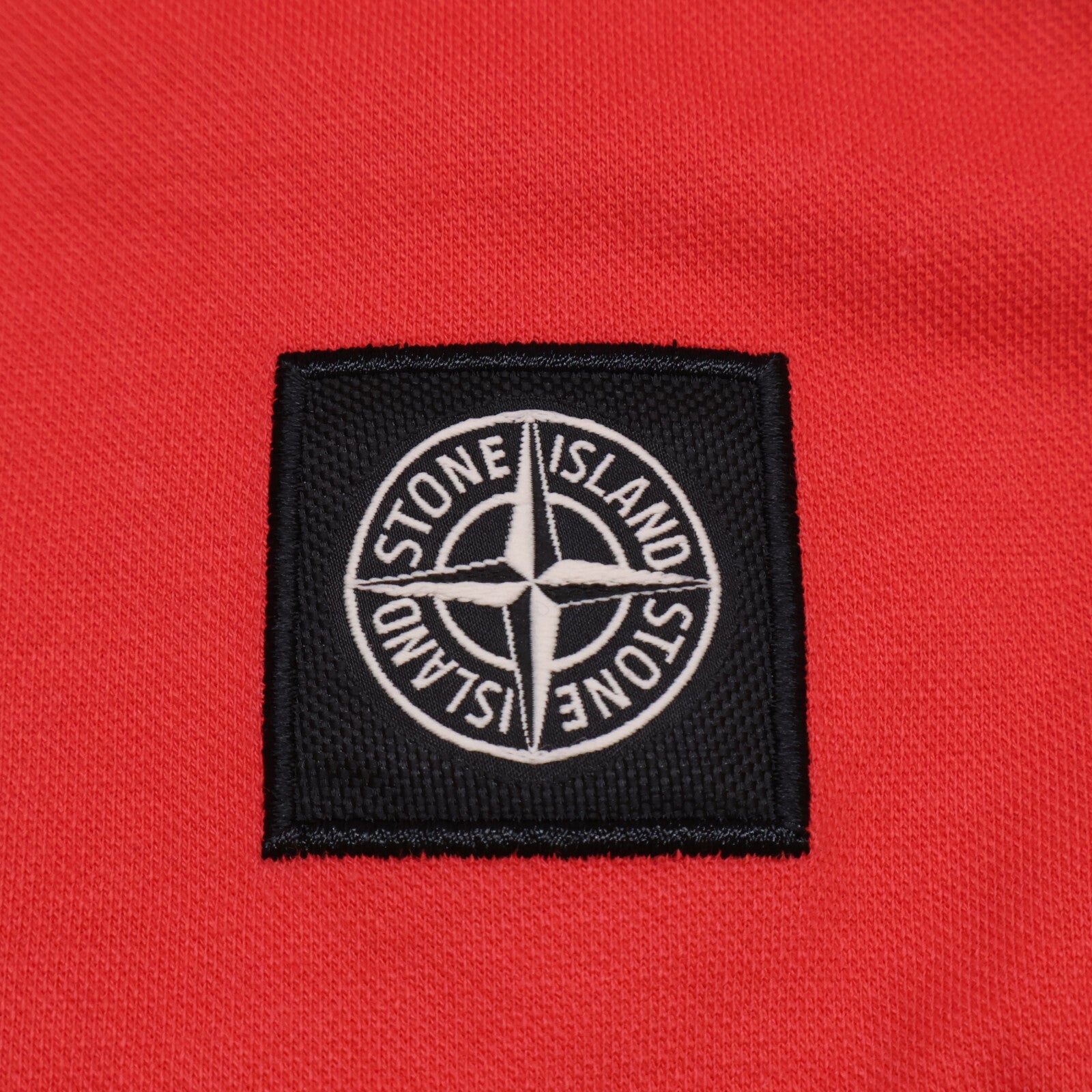 STONE ISLAND 石岛 鹿皮绒 修身方领标志短袖Polo衫 上衣