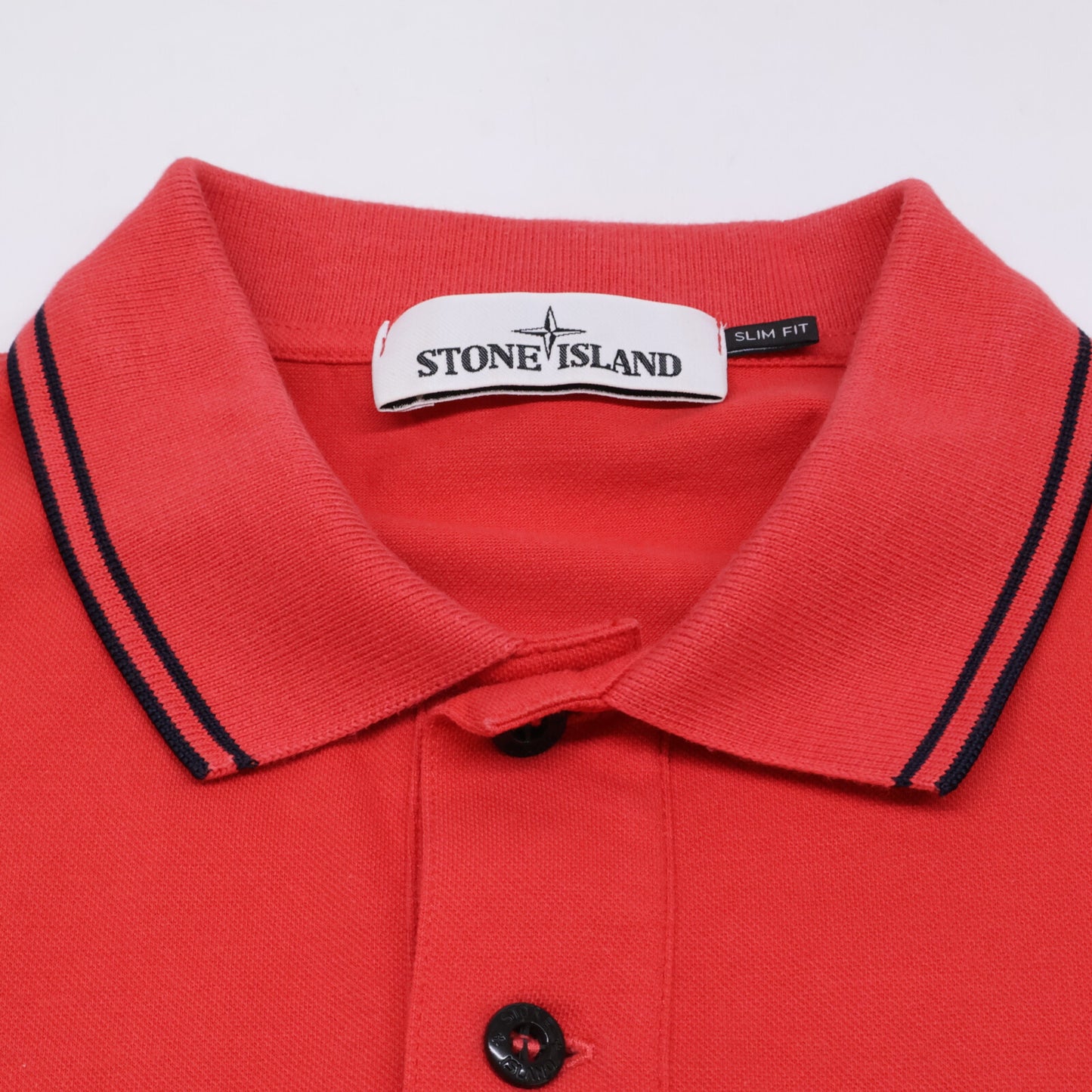 STONE ISLAND 石岛 鹿皮绒 修身方领标志短袖Polo衫 上衣