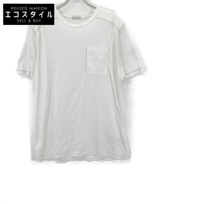 MONCLER 22SS White SS T-shirt Tricolor Stitch Design T-shirt Top