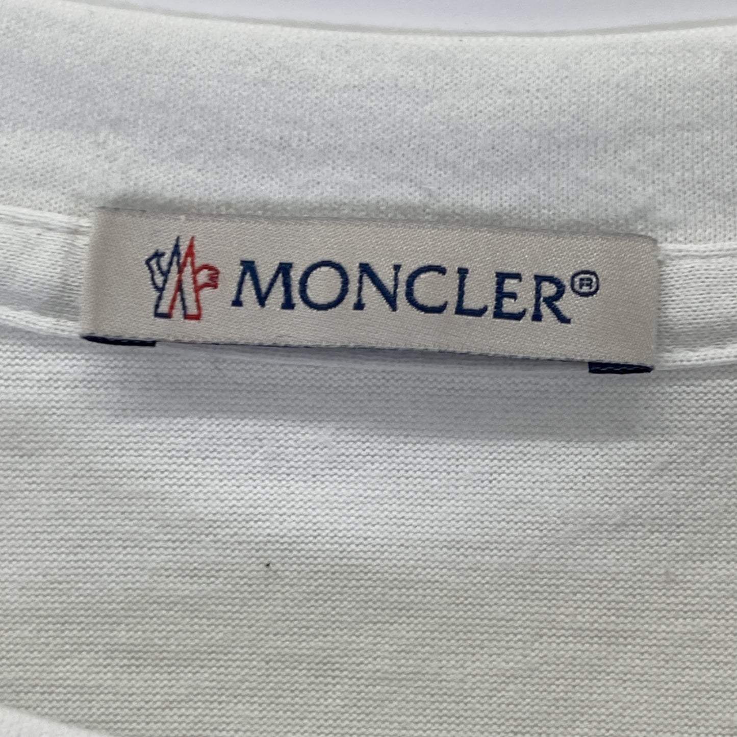 MONCLER 盟可睐 22SS 白色 短袖T恤 三色缝线设计T恤 上衣