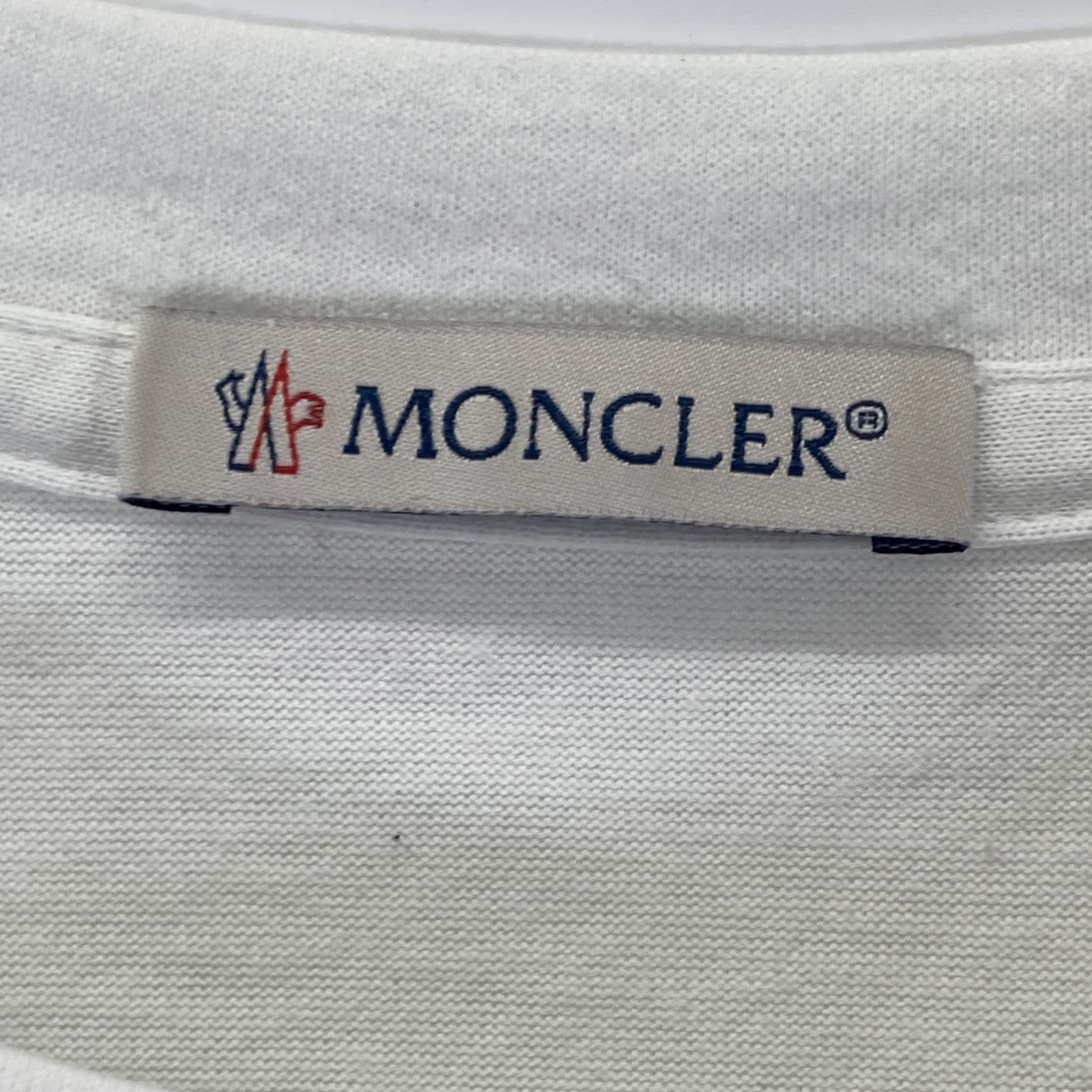 MONCLER 盟可睐 22SS 白色 短袖T恤 三色缝线设计T恤 上衣