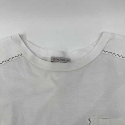 MONCLER 盟可睐 22SS 白色 短袖T恤 三色缝线设计T恤 上衣