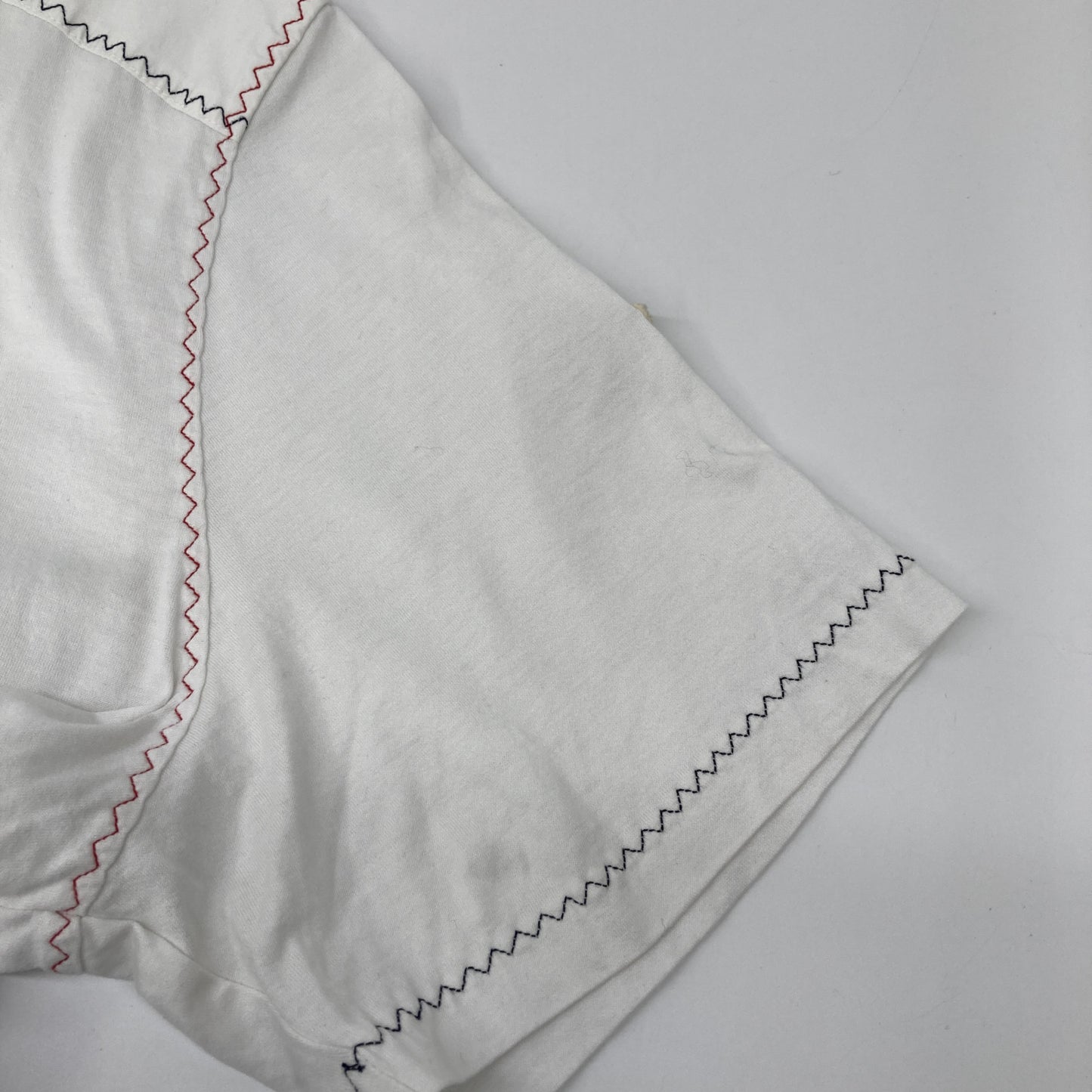 MONCLER 22SS White SS T-shirt Tricolor Stitch Design T-shirt Top