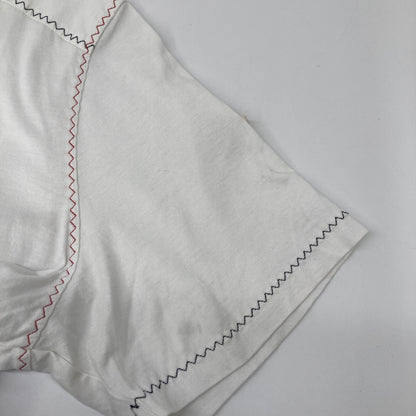 MONCLER 22SS White SS T-shirt Tricolor Stitch Design T-shirt Top