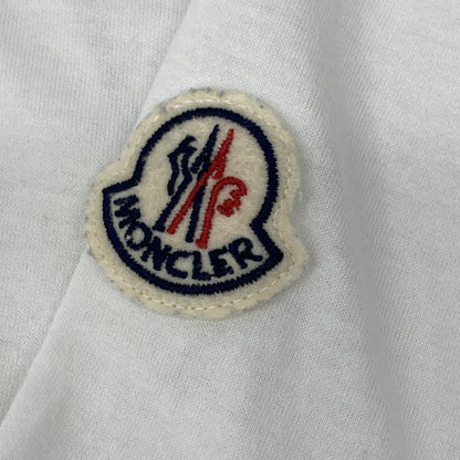 MONCLER 22SS White SS T-shirt Tricolor Stitch Design T-shirt Top