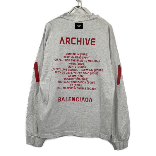 BALENCIAGA 24SS 781245 Grey LIMITED EDITION archive Medium Fit T-Shirt Tops