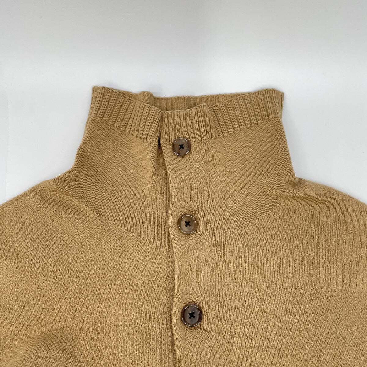 CABaN Caban Brown Cashmere-Blend High-Neck Long Gilet Knit Dress Dress