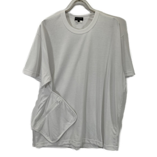 COMMEdesGARCONS HOMME PLUS コムデギャルソンオムプリュス 25SS PO-T018 ホワイト 半袖ジップTシャツ トップス