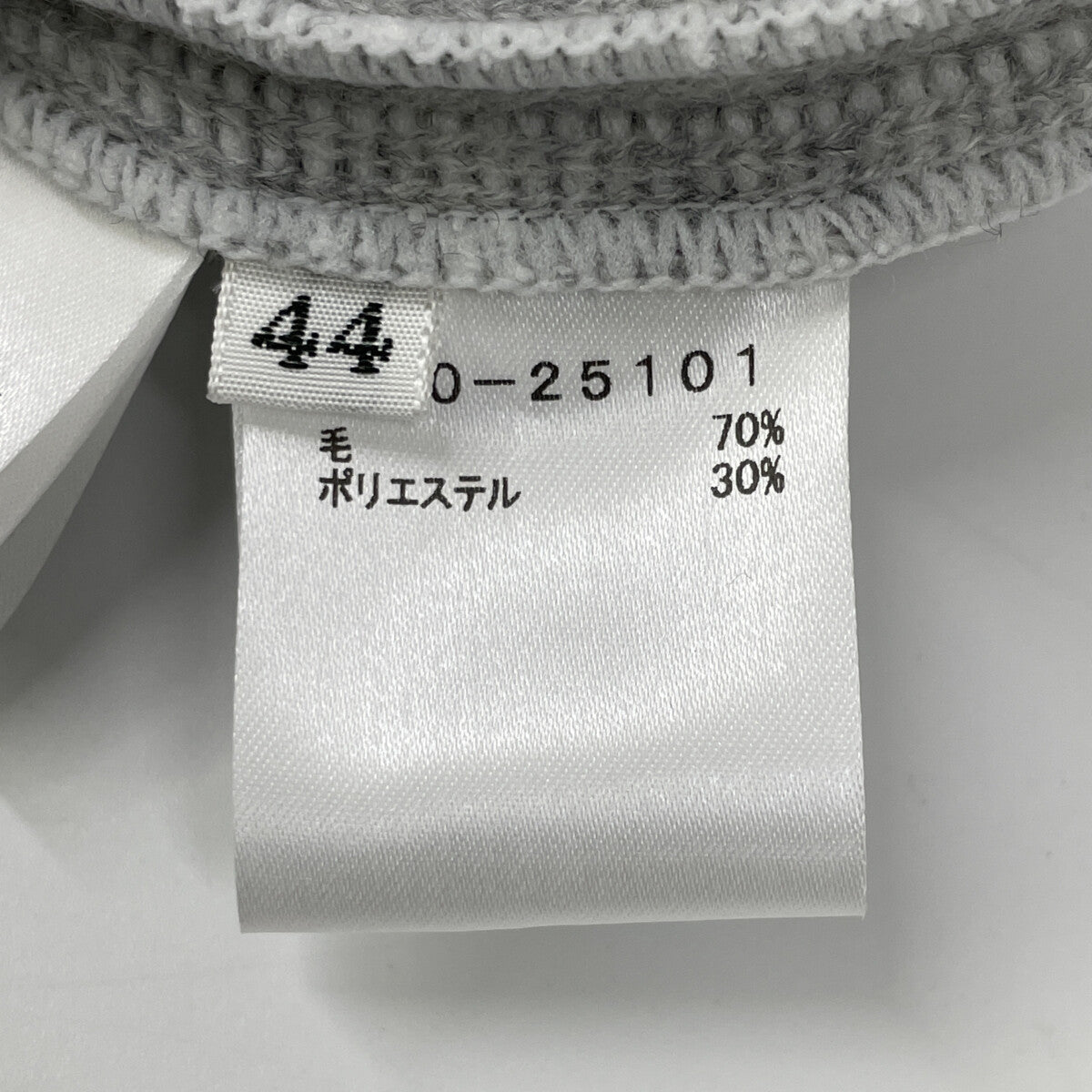 mila schon ミラショーン 500-25101 Gray Wool Shawl-Collar Buttonless Coat Coat