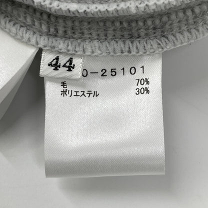 mila schon ミラショーン 500-25101 Gray Wool Shawl-Collar Buttonless Coat Coat