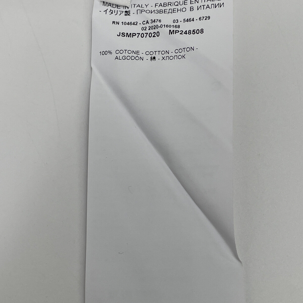JIL SANDER 极简桑德 JSMP707020 20年 白色 Logo印花 T恤 上衣