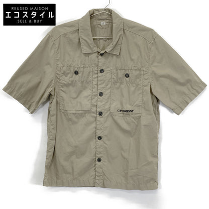 C.P.COMPANY シーピーカンパニー 12CMSH284A ベージュ リップストップ S/Sシャツ トップス