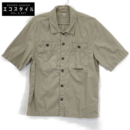 C.P.COMPANY シーピーカンパニー 12CMSH284A ベージュ リップストップ S/Sシャツ トップス