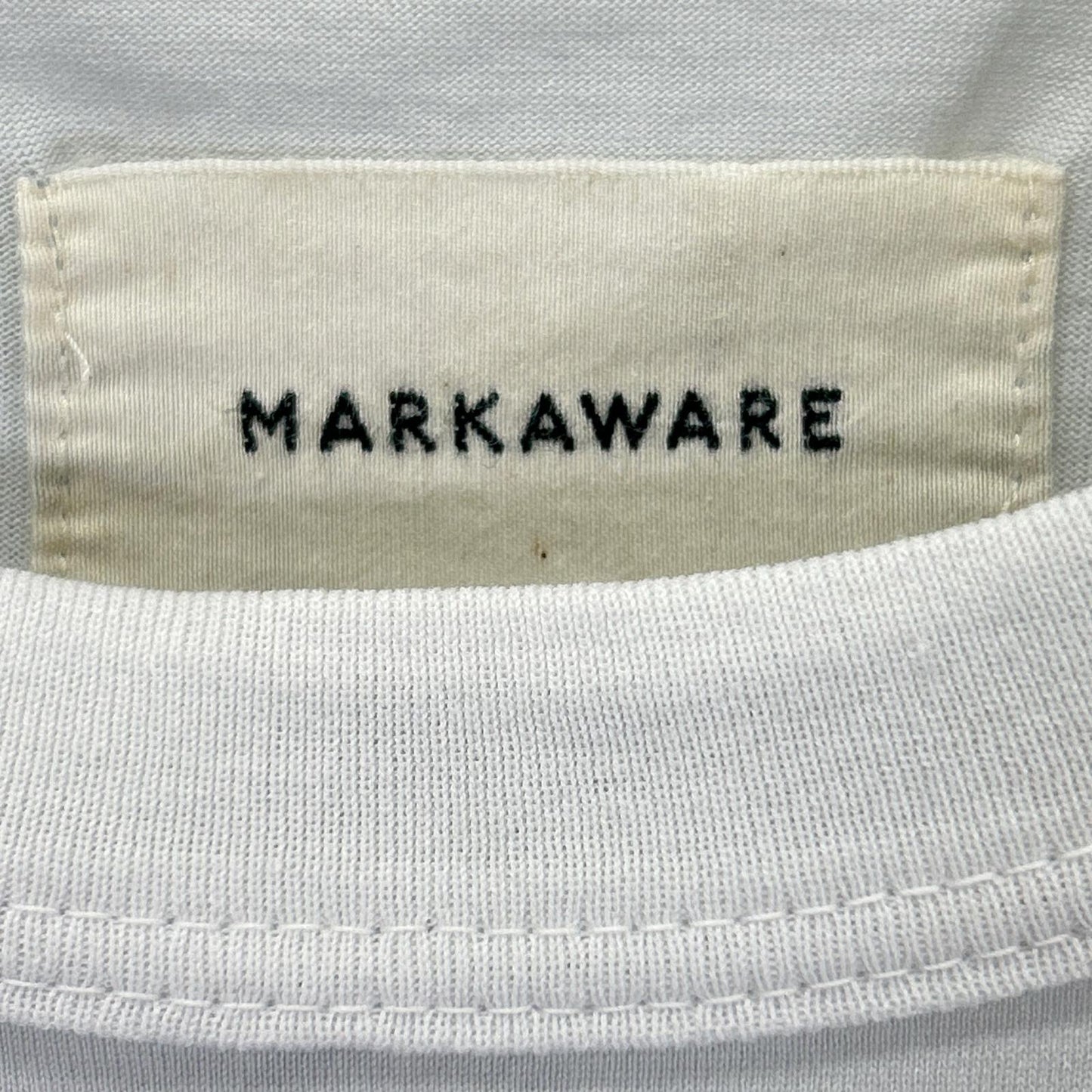 MARKAWARE マーカウエア 【EDIFICE別注】ライトブルー 手染め加工 クルーネックカットソー トップス
