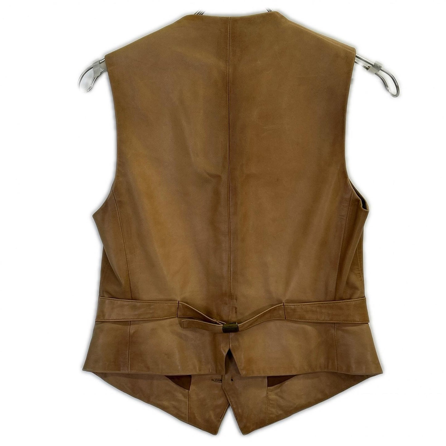 Ralph Lauren 0763909ZVB Brown Lamb Leather Gilet/Vest Vest