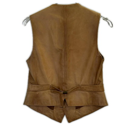 Ralph Lauren 0763909ZVB Brown Lamb Leather Gilet/Vest Vest