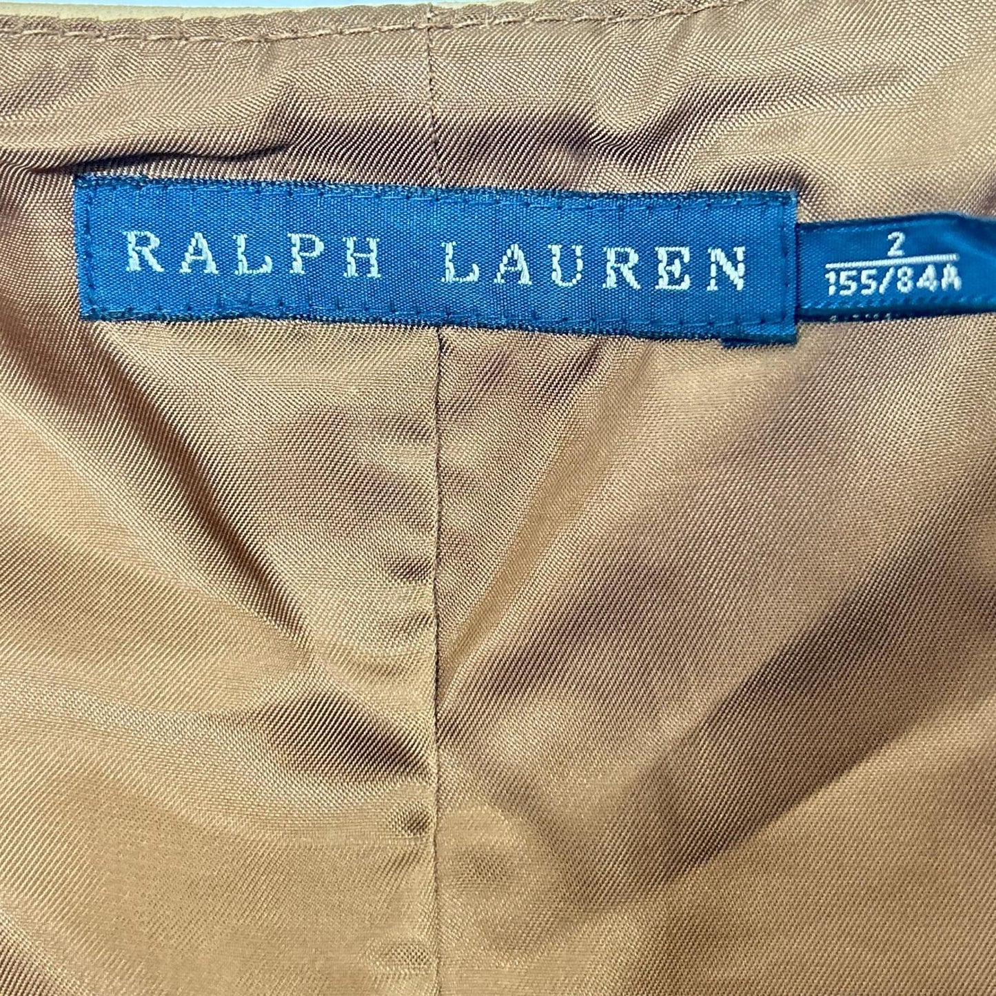 Ralph Lauren 0763909ZVB Brown Lamb Leather Gilet/Vest Vest