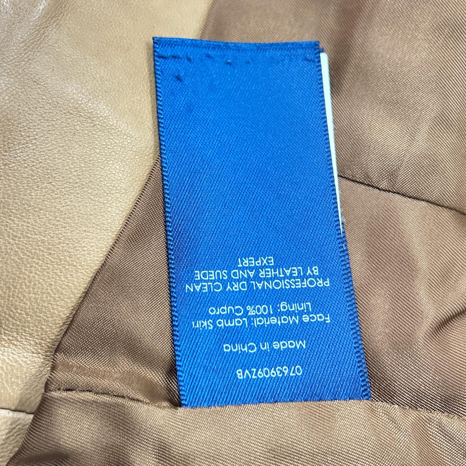 Ralph Lauren 0763909ZVB Brown Lamb Leather Gilet/Vest Vest