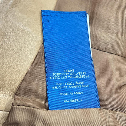 Ralph Lauren 0763909ZVB Brown Lamb Leather Gilet/Vest Vest