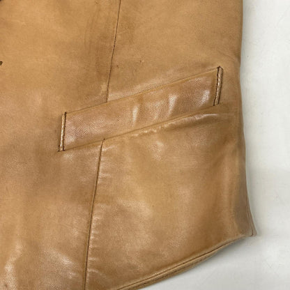 Ralph Lauren 0763909ZVB Brown Lamb Leather Gilet/Vest Vest
