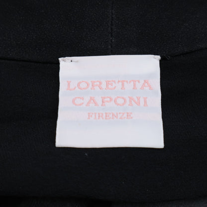 LORETTA CAPONI 洛蕾塔·卡波尼 【美品/25年款】25-010-510-0008 100%桑蚕丝 贝壳纽扣 双排扣 透视夹克