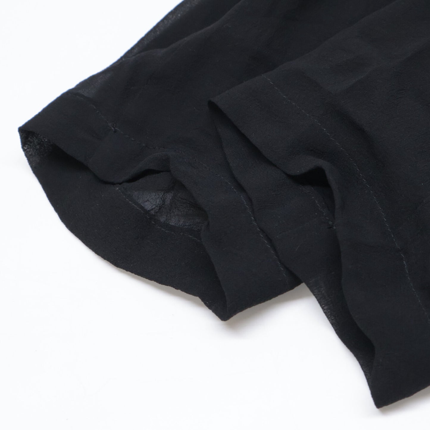 LORETTA CAPONI ロレッタカポーニ 【美品/25年製】25-010-510-0008 シルク100％ シェルボタン ダブルブレスト シアー ジャケット