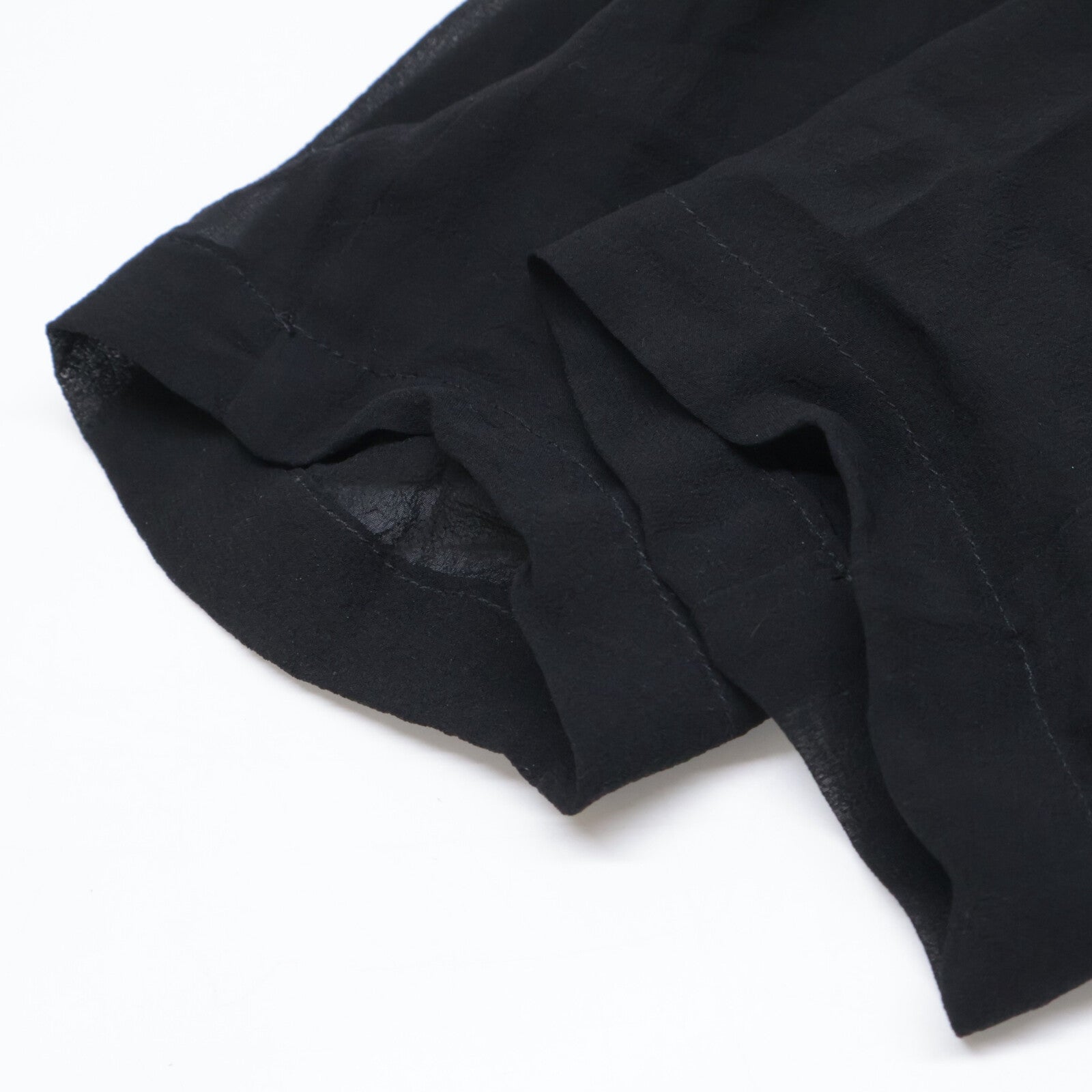 LORETTA CAPONI ロレッタカポーニ 【美品/25年製】25-010-510-0008 シルク100％ シェルボタン ダブルブレスト シアー ジャケット