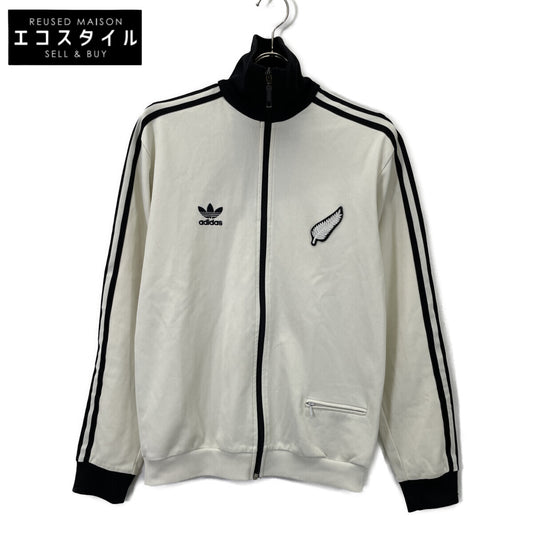 adidas アディダス リミテッドエディション 00s All Blacks刺繍 ベージュ×ブラック トレフォイル トラックジャケット ジャケット