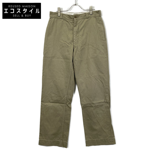 60s Beige M-45 Chino Pants RAPID Double-sided Zipper 4-Pocket Bottoms No Tag Men's