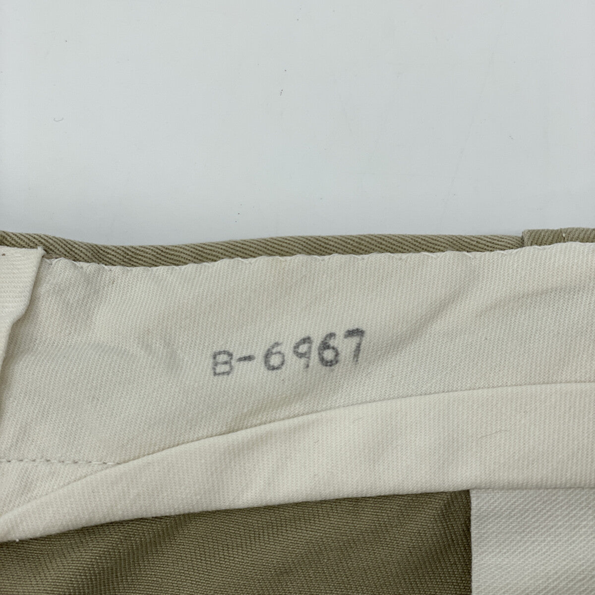 60s Beige M-45 Chino Pants RAPID Double-sided Zipper 4-Pocket Bottoms No Tag Men's