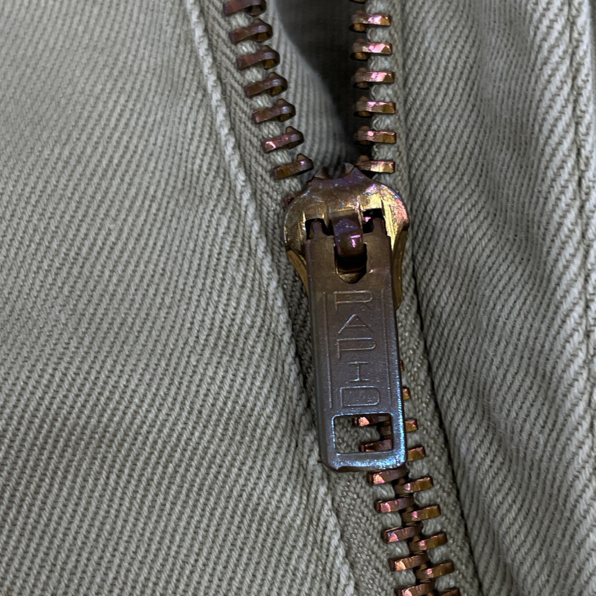 60s Beige M-45 Chino Pants RAPID Double-sided Zipper 4-Pocket Bottoms No Tag Men's