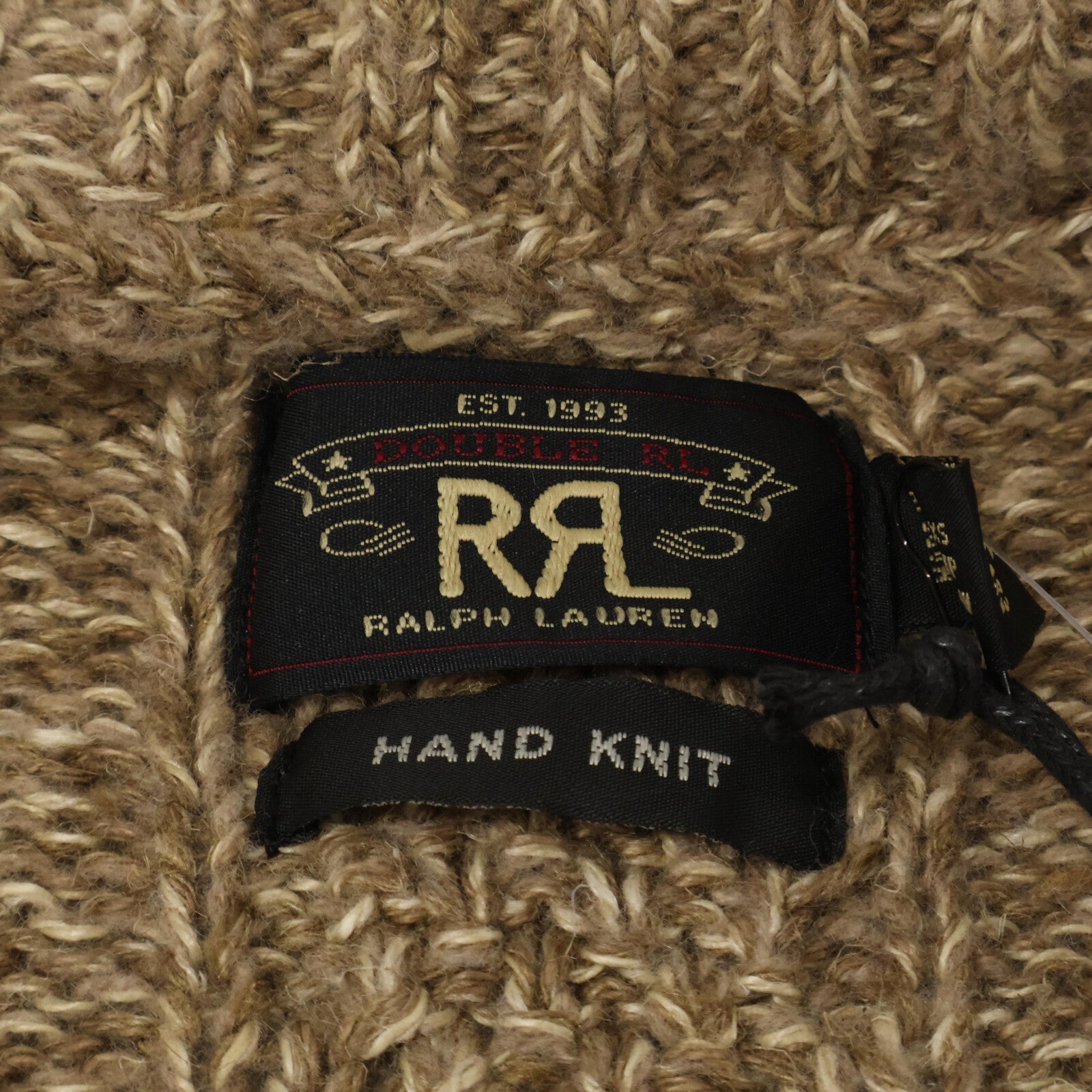 RRL ダブルアールエル 【新品同様/国内正規】MNRRSWE16820137 ネイティブデザイン リネン混 ハンドニット ショールカラーカーディガン/ トップス