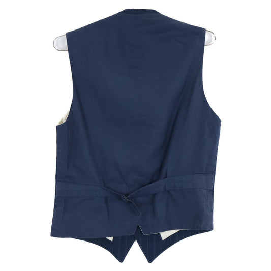 RRL Ralph Lauren [Excellent Condition/Domestic Authentic] 78289272100 Striped Wool x Cotton x Linen 4-Pocket Vest