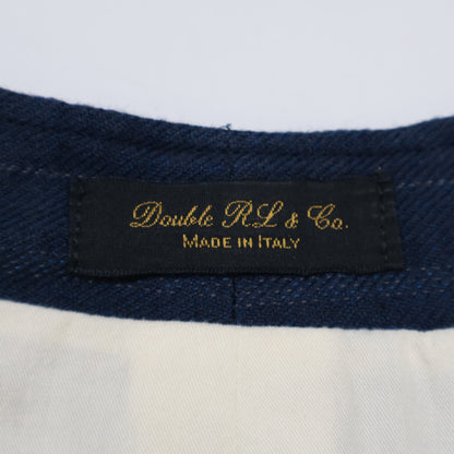 RRL Ralph Lauren [Excellent Condition/Domestic Authentic] 78289272100 Striped Wool x Cotton x Linen 4-Pocket Vest