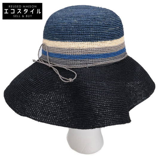 HELEN KAMINSKI ヘレンカミンスキー 【美品】PROVENCE 12 プロヴァンス 12 ボーダー ラフィアハット 帽子
