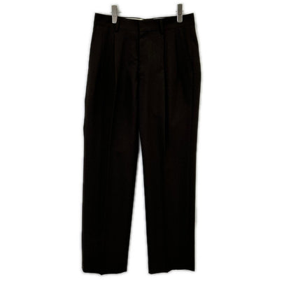 21AMSPA01 BROWN POLYESTER CENTER PRESS CHRYSLER PANTS Bottoms 34 Women's