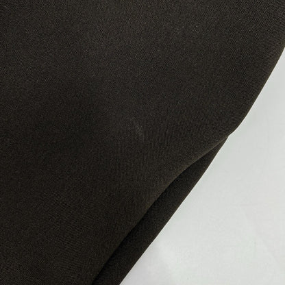 21AMSPA01 BROWN POLYESTER CENTER PRESS CHRYSLER PANTS Bottoms 34 Women's