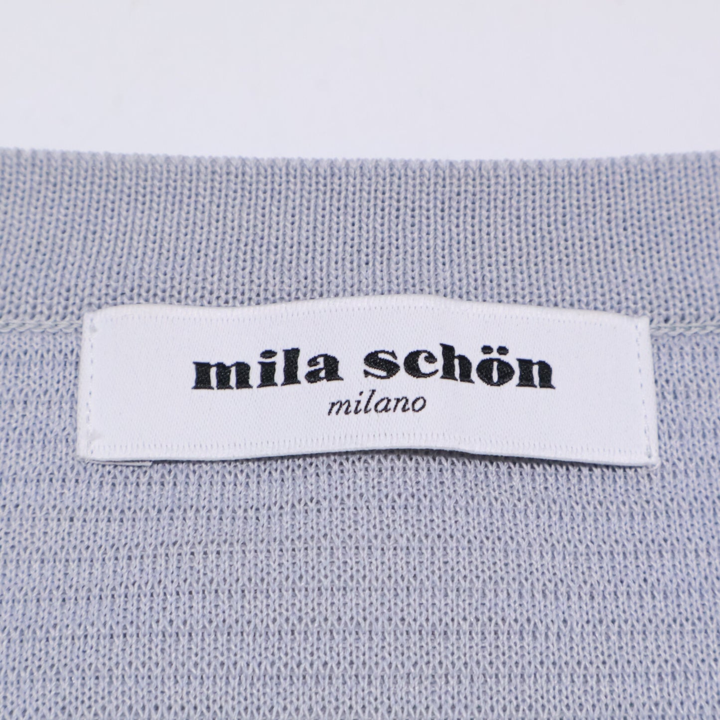 mila schon ミラショーン 500-45701 アンジュ ジップアップ ノーカラー ニット ジャケット