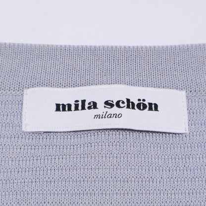 mila schon ミラショーン 500-45701 アンジュ ジップアップ ノーカラー ニット ジャケット