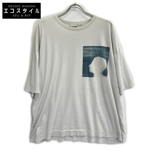 DRIES VAN NOTEN ドリスヴァンノッテン 【×Len Lye】21SS 正規代理店 ホワイト デザインTシャツ トップス