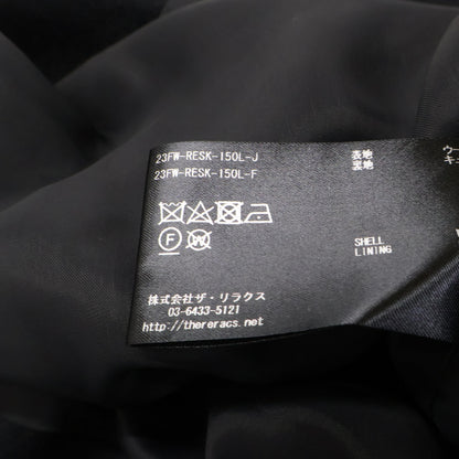 23FW-RESK-150L Black Wool Suspender Jumper Skirt, Skirt, 38, Women's