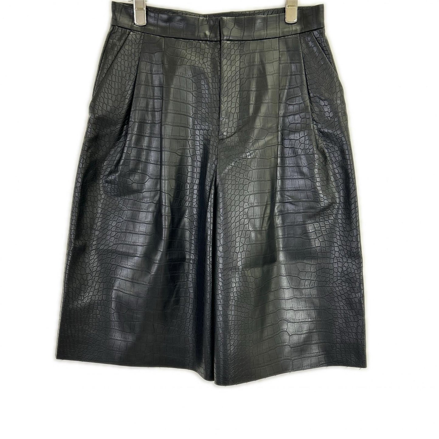 B&Y UNITED ARROWS BEAUTY&YOUTH UNITED ARROWS 1619-144-0999 黑色 鳄鱼纹 仿皮短裤 下装 M