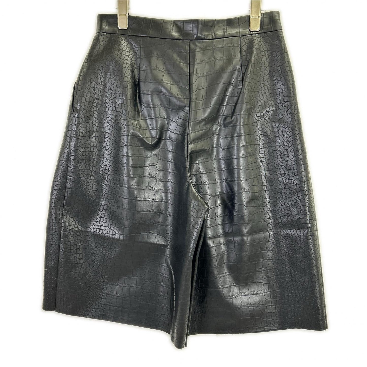 B&Y UNITED ARROWS BEAUTY&YOUTH UNITED ARROWS 1619-144-0999 黑色 鳄鱼纹 仿皮短裤 下装 M