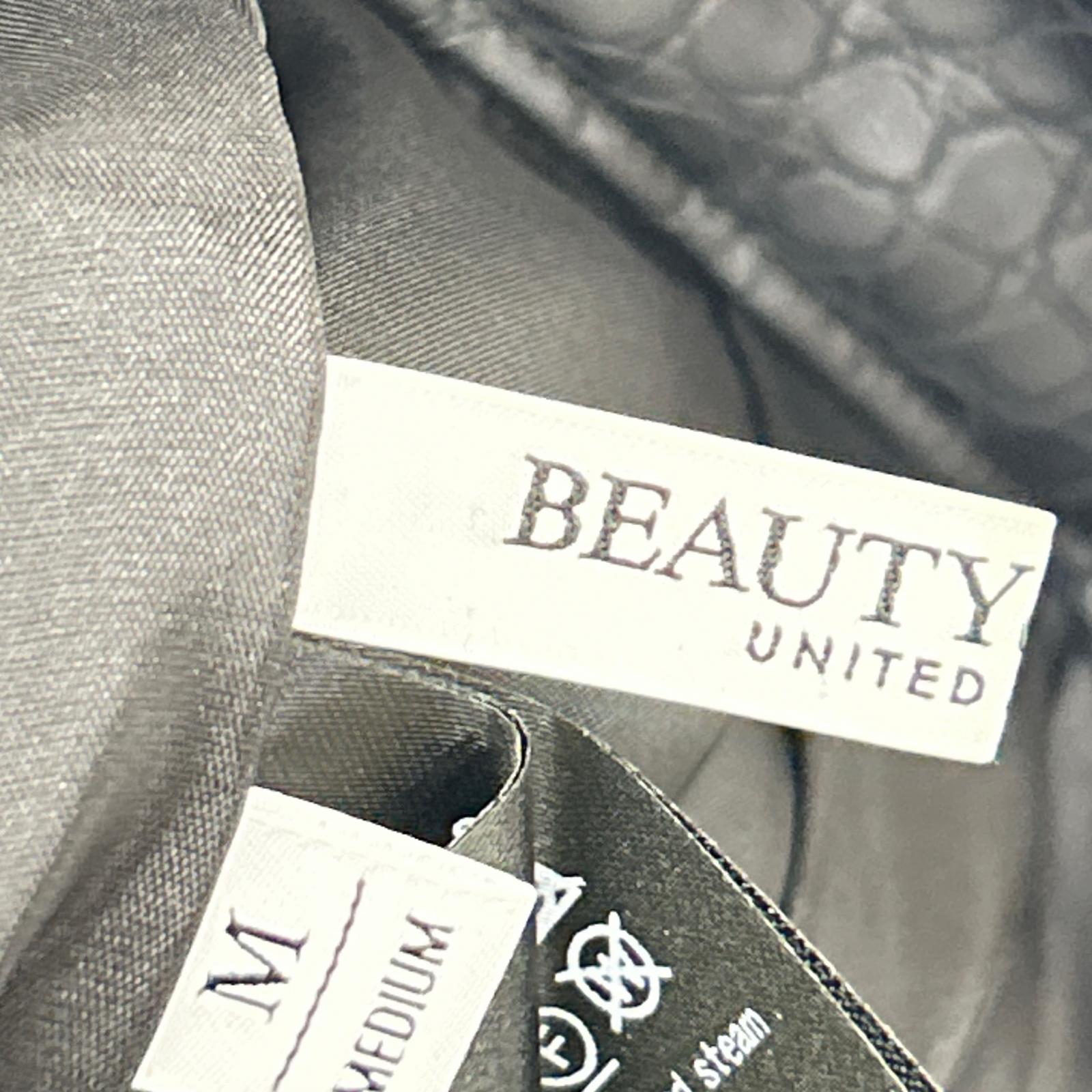 B&Y UNITED ARROWS BEAUTY&YOUTH UNITED ARROWS 1619-144-0999 黑色 鳄鱼纹 仿皮短裤 下装 M