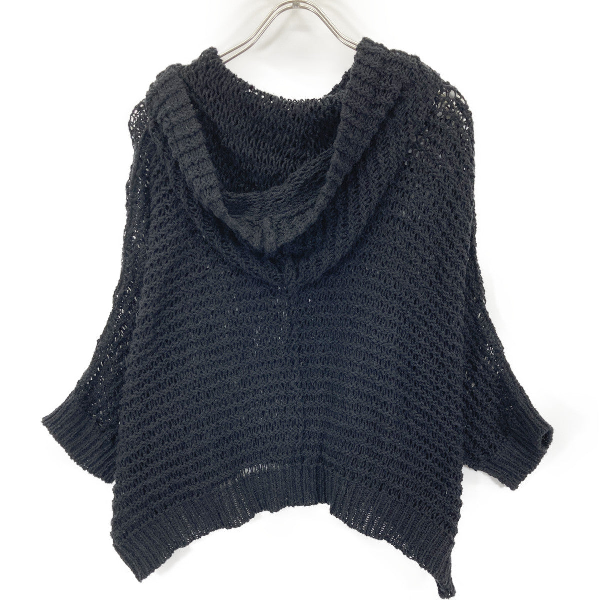 YP-K99-586 25SS Black Damaged Stripe Hoodie Tops 2 Women's
