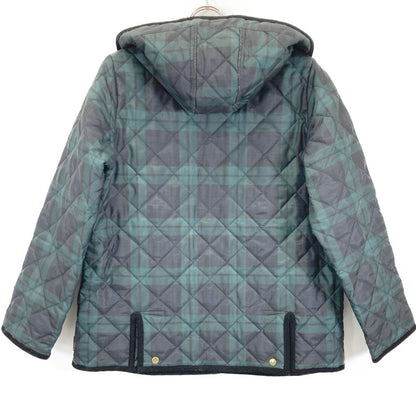 SLOBE Special Order Black x Green ARKLEY Hooded Coat Jacket 38 Ladies