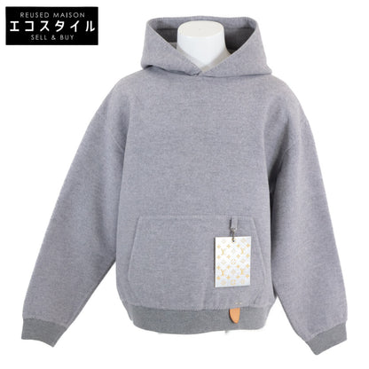 LOUIS VUITTON ルイヴィトン 国内正規 HHB68WOWC ステープルズエディション ウールカシミヤ レザータグ ダブルフェイス フーディ プルオーバー トップス